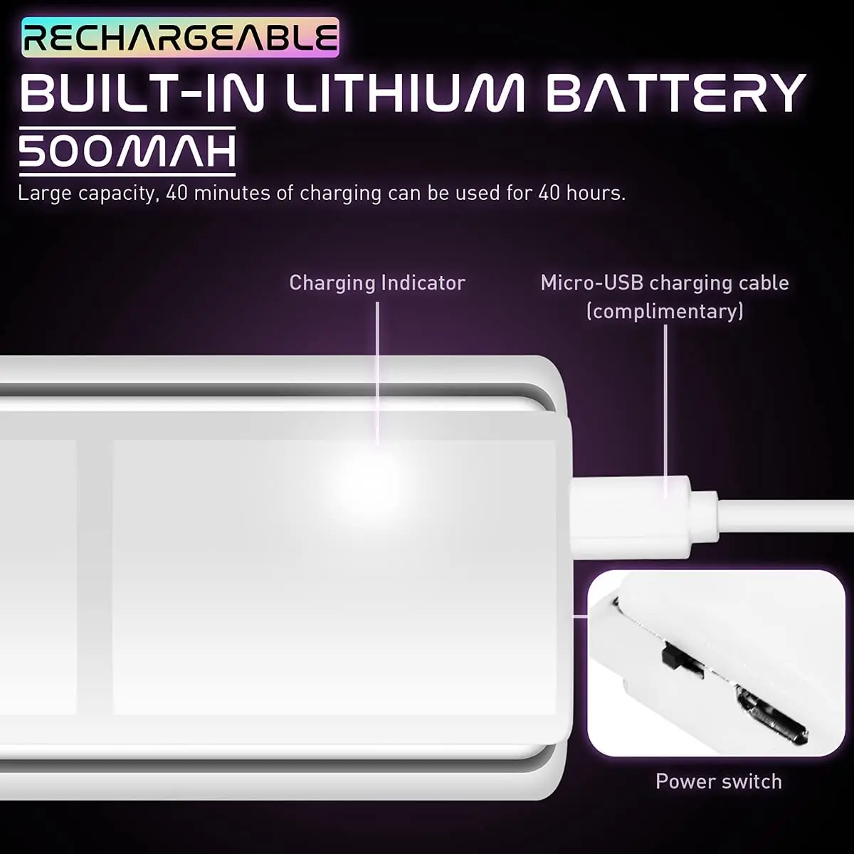 Беспроводной RGB-светодиод для салона автомобиля декоративная атмосферная лампа