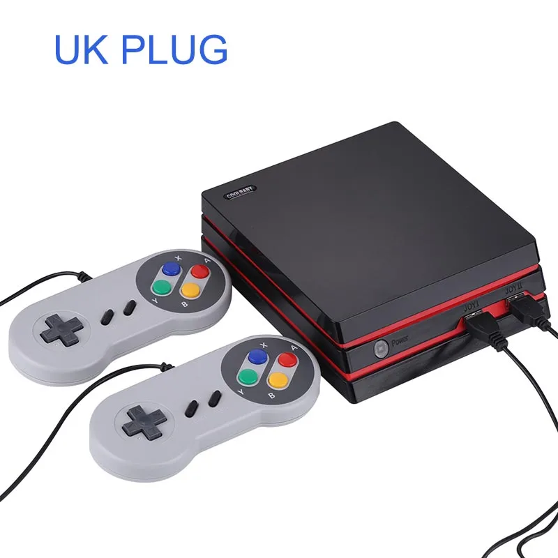 UK PLUG Ретро Мини Классический игровой эмулятор игровая консоль портативная игровая консоль встроенный 600 игр видео игра AV HDMI ТВ игра RS-34 - Цвет: UK PLUG