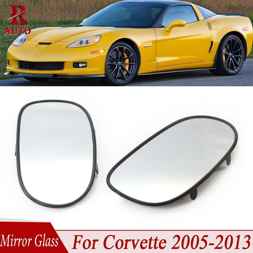 

R-AUTO GM1320520 L/R HD боковое зеркальное стекло прочная Замена белая мощность подогрева для Corvette 2005-2012 2013