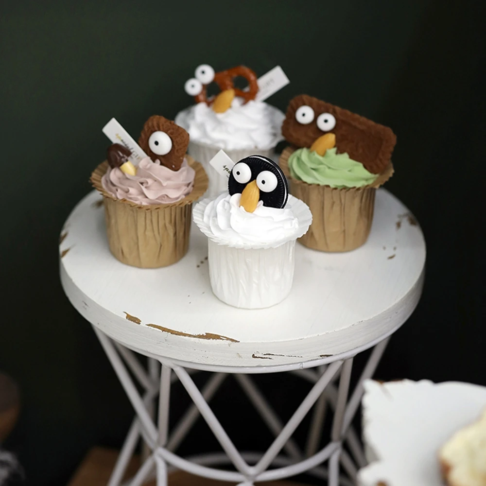 

Simulation cupcakes, little monsters, cups, pastries, desserts, photo props, creative decorations, window decorations