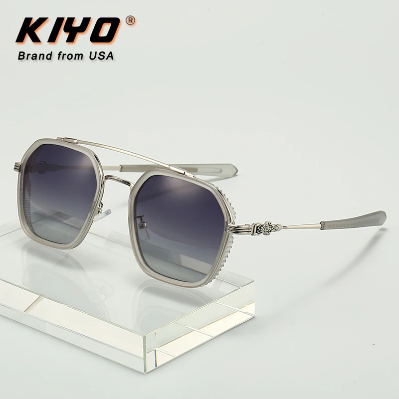 

KIYO Brand 2021 New Women Men Polygonal Polarized Sunglasses TR90 Fashion Sun Glasses High Quality UV400 Driving Eyewear 9734