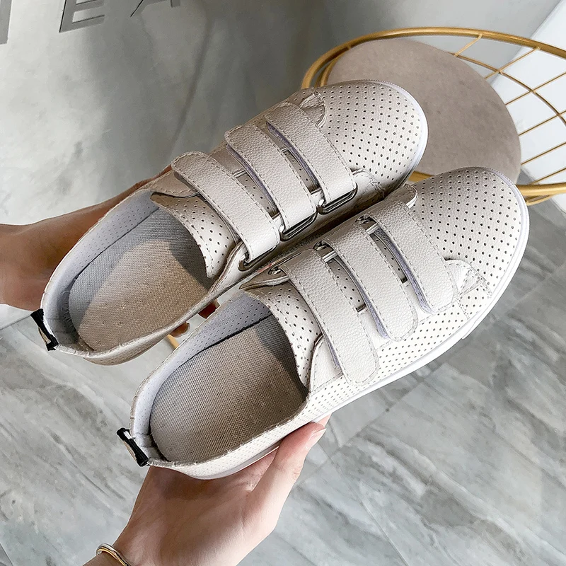 Женские кроссовки из ПУ кожи на высокой платформе | Обувь