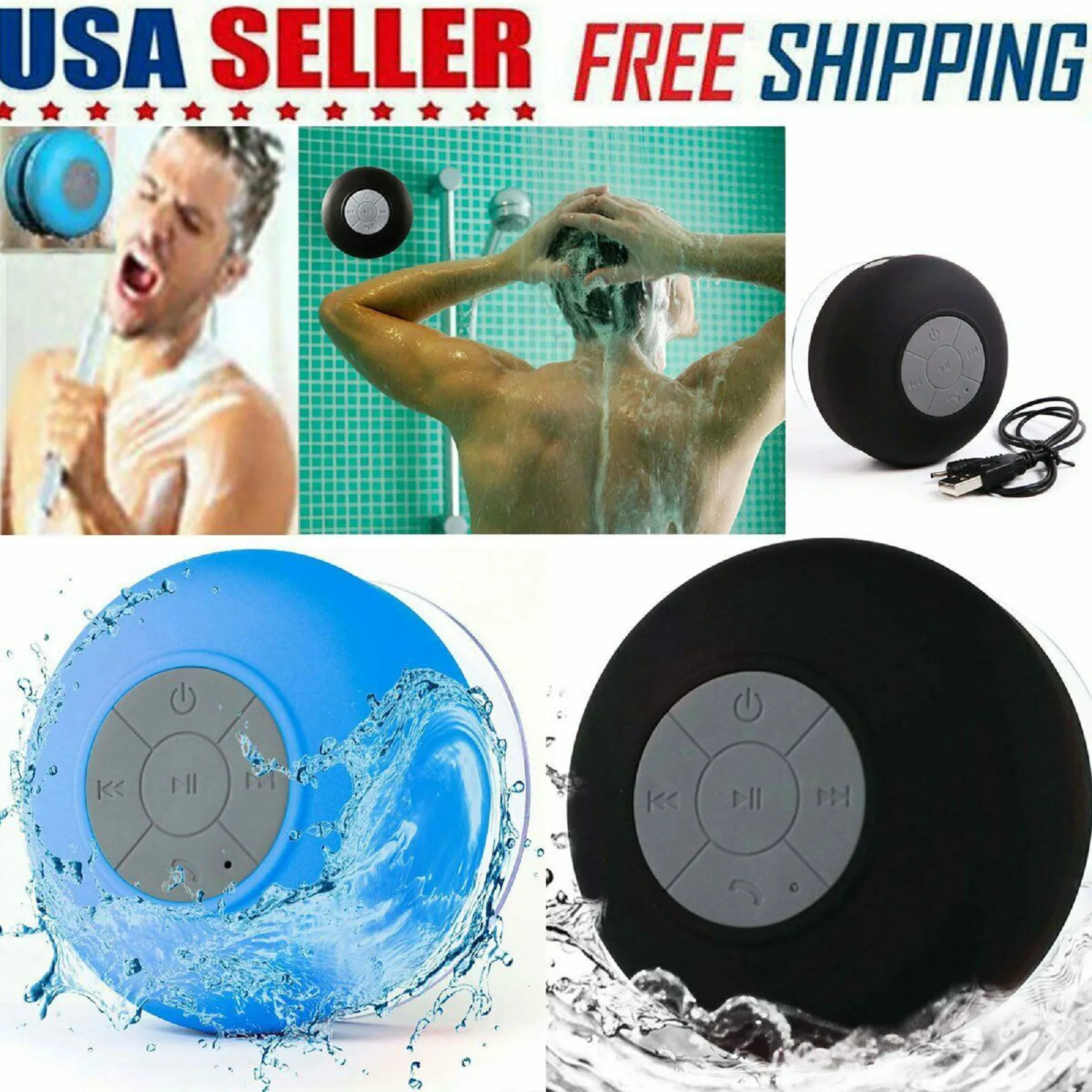 Портативный беспроводной Bluetooth-динамик водонепроницаемый динамик для душа