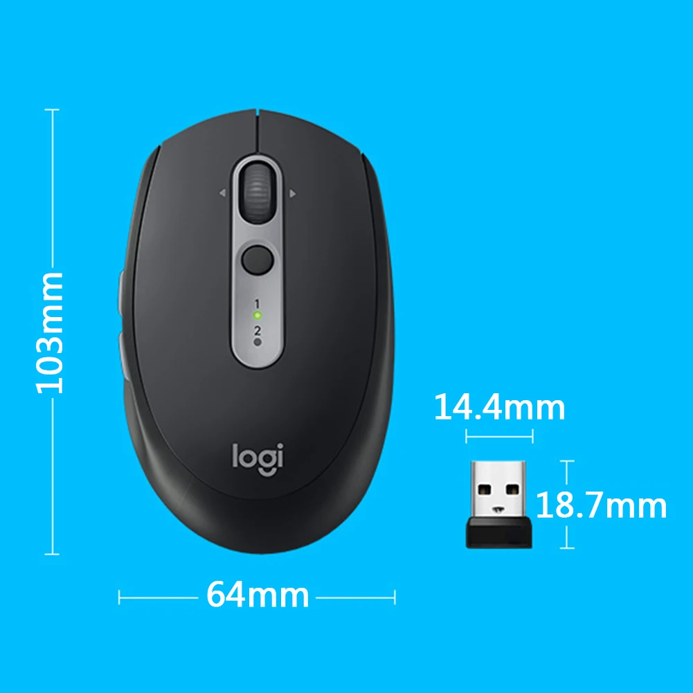 

Logitech M590 Wireless Silent Mouse 2.4GHz Unified Dual-Mode 1000dpi Multi-device Optical Silent Office Computer Mouse