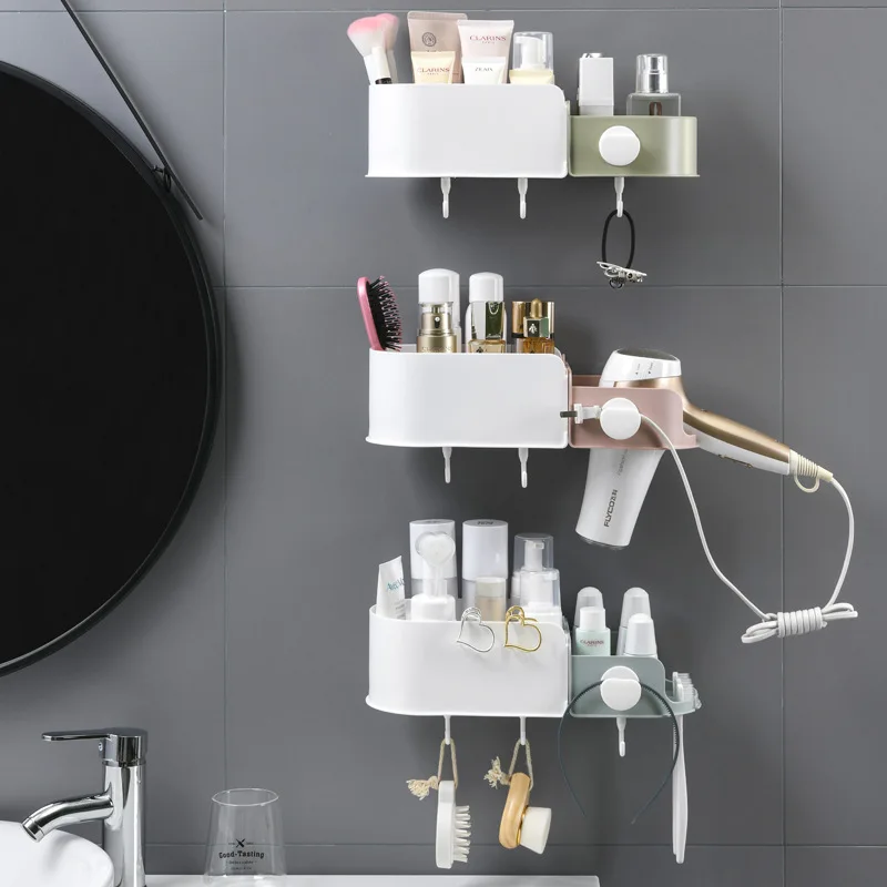 Настенный органайзер для ванной комнаты держатель зубной щетки без перфорации