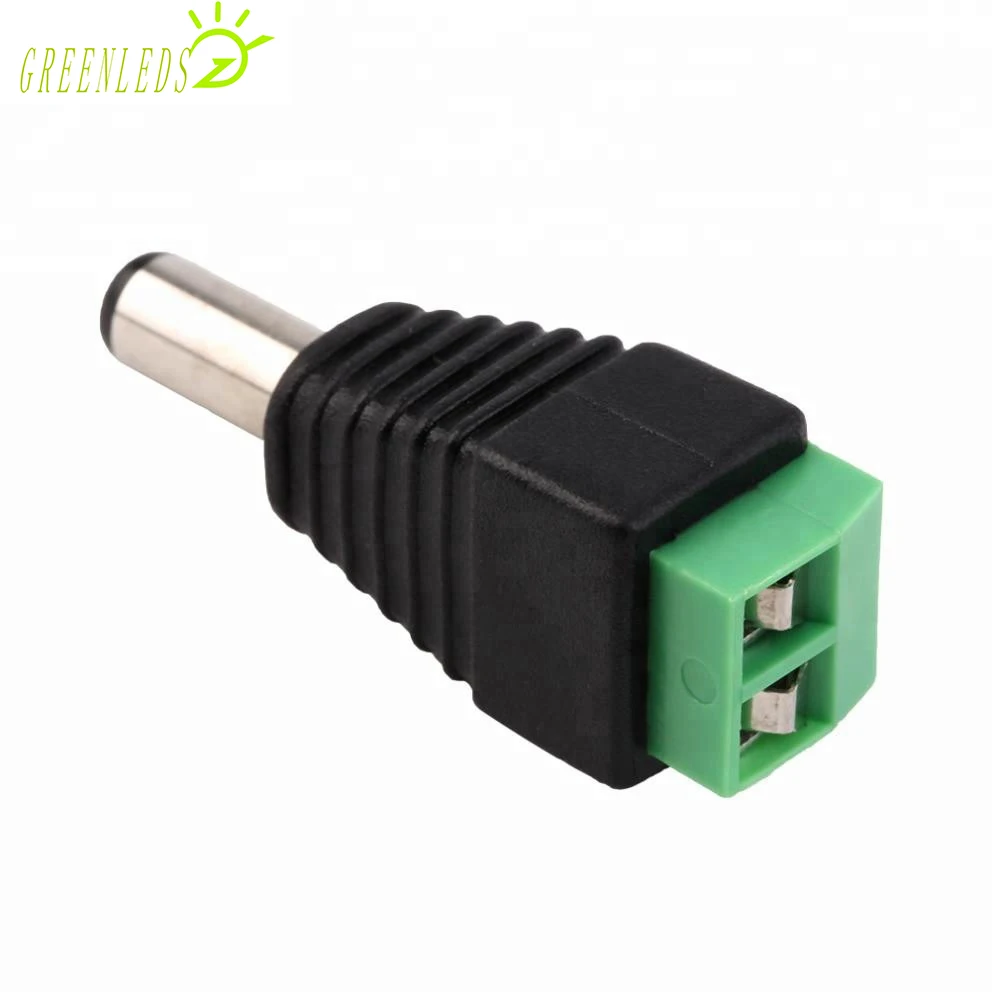 5 шт. Женский + 5 шт. Мужской разъем для постоянного тока 2,1 * 5,5 мм адаптер питания для подключения кабеля для одноцветных лент SMD3528/5050/2835.