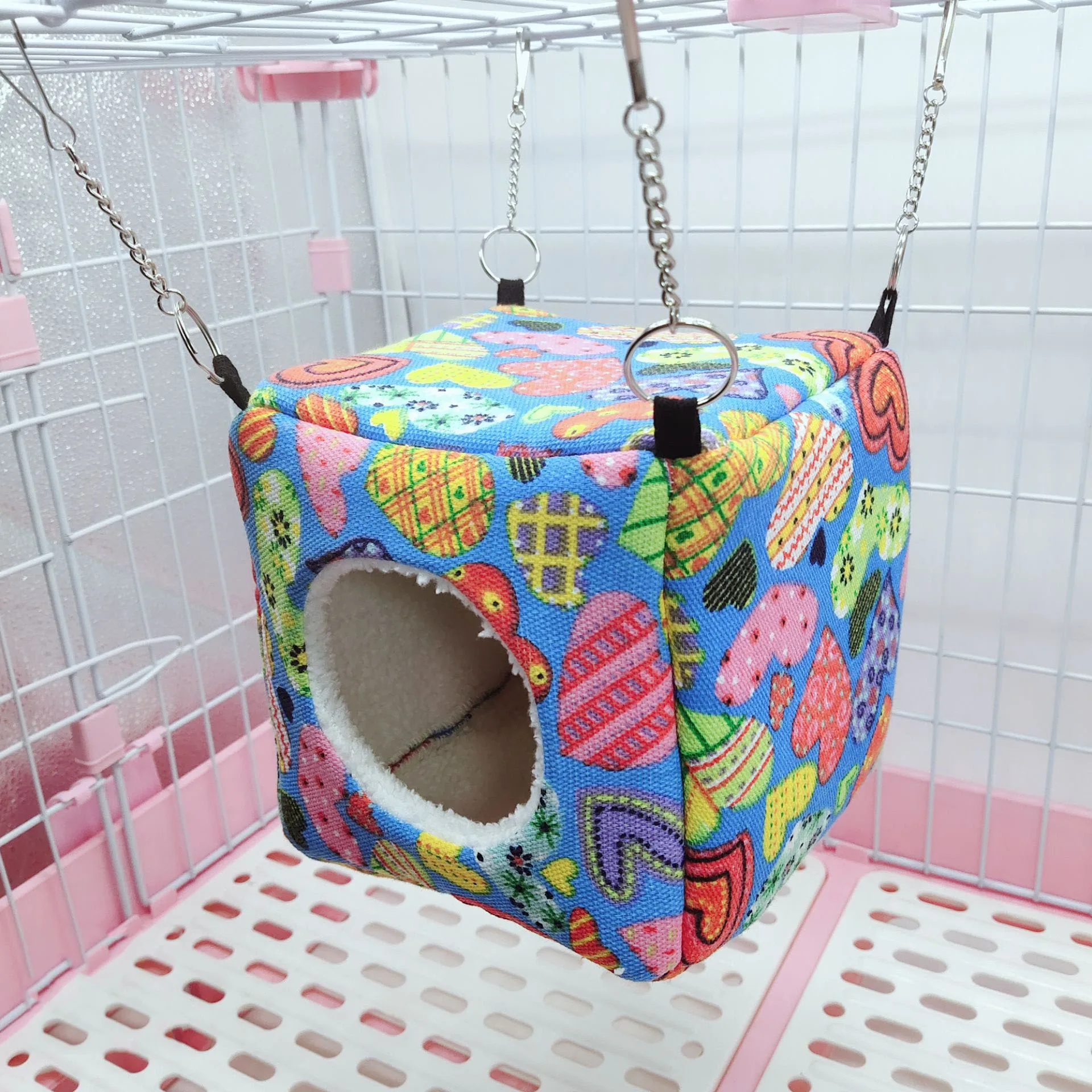 cube small pet cage warm winter hamster mini cage hanging bird nest bed house hammock for rodentguinea pigrathedgehog free global shipping