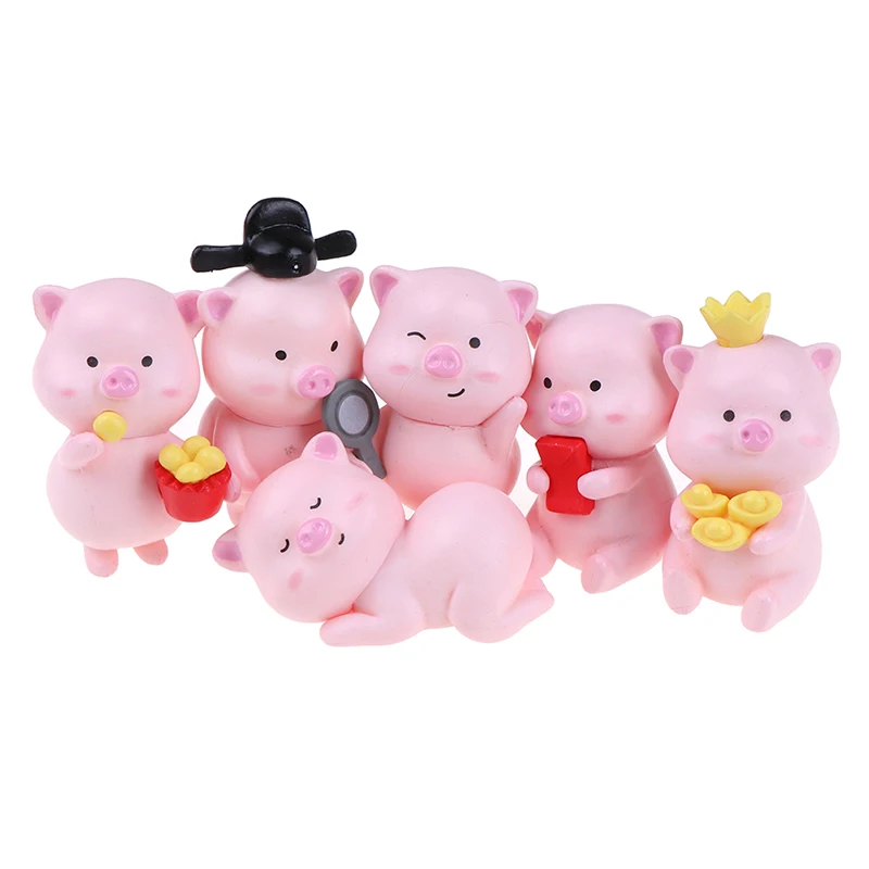 Изделие из смолы мини платье с изображением милой свинки для мальчиков фигурка