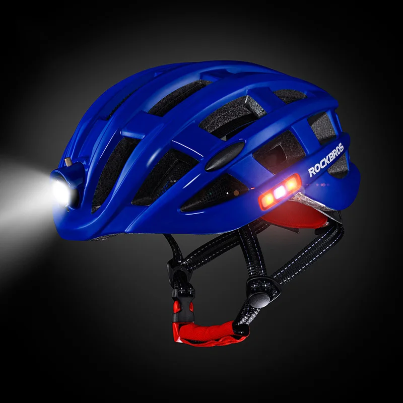 Велоспорт шлем с светильник велосипедный шлем MTB дорожный велосипед шлем безопасности интегрировано формованный ультра светильник шлем для велоспорта Для мужчин Для женщин 57-62 см - Цвет: 001-Style 1-Blue