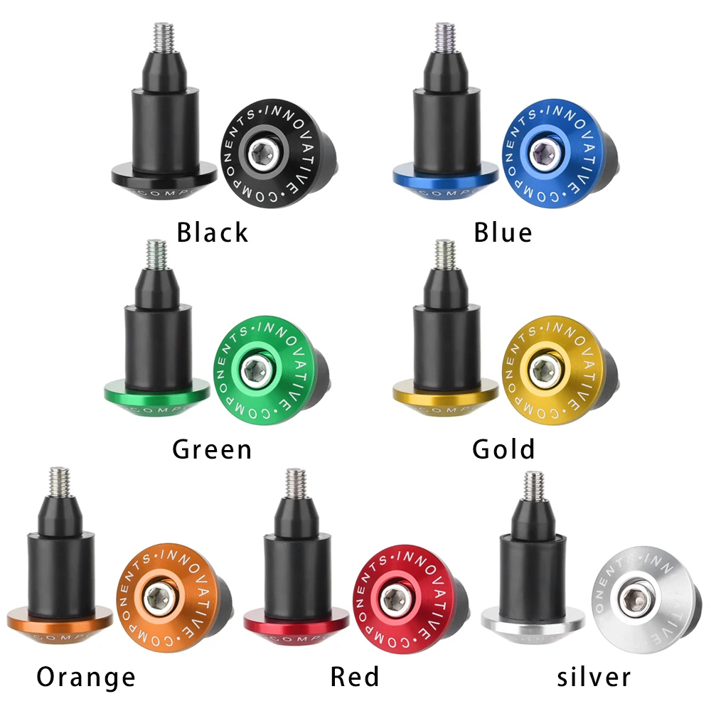 1 компл. Руль мотоцикла торцевой вес руля ручка штекер захват из алюминиевого