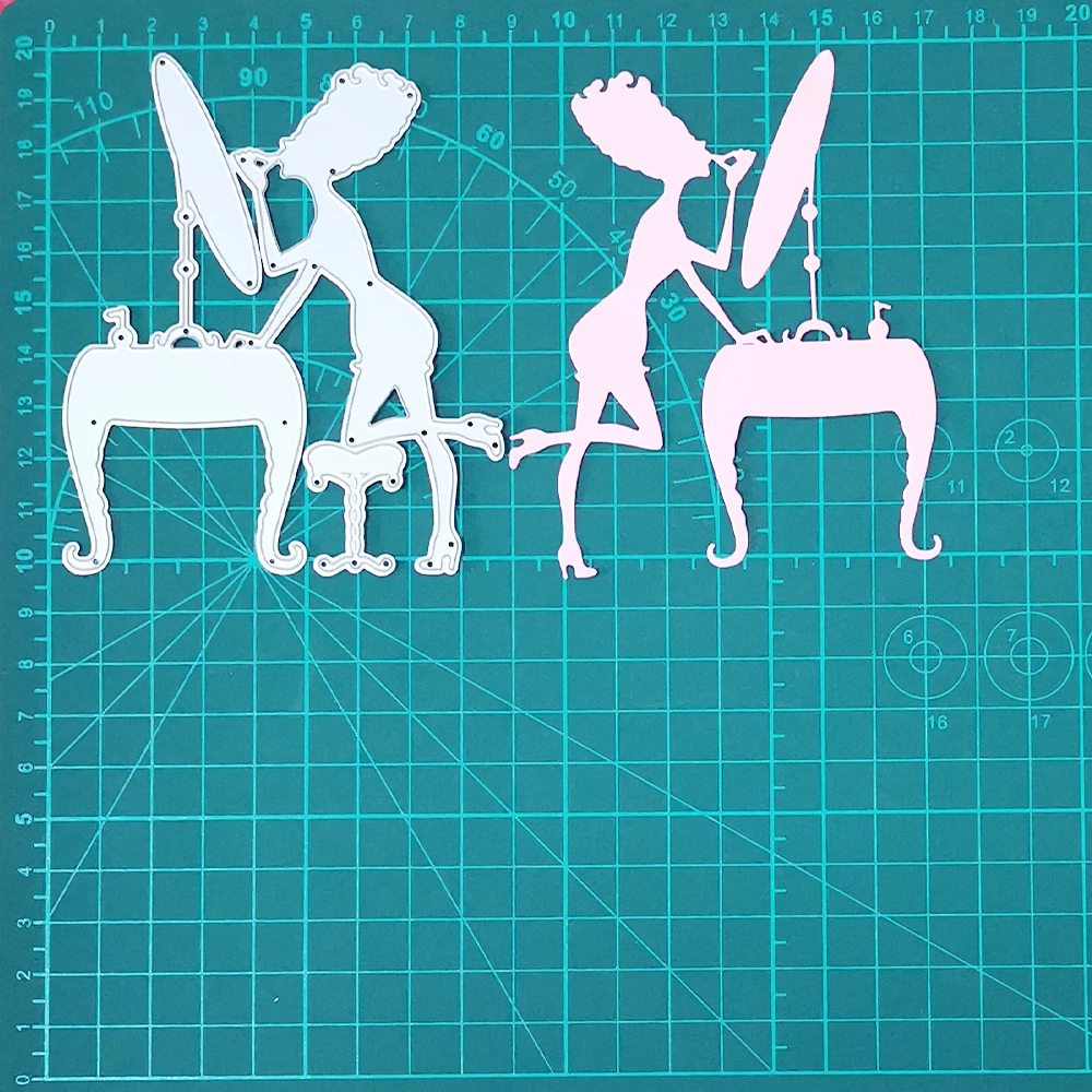

Girl Nail Art Haircut 2020 New Metal Steel Cutting Dies Stencils for Making Scrapbooking DIY Album Paper Cards Embossing Dies
