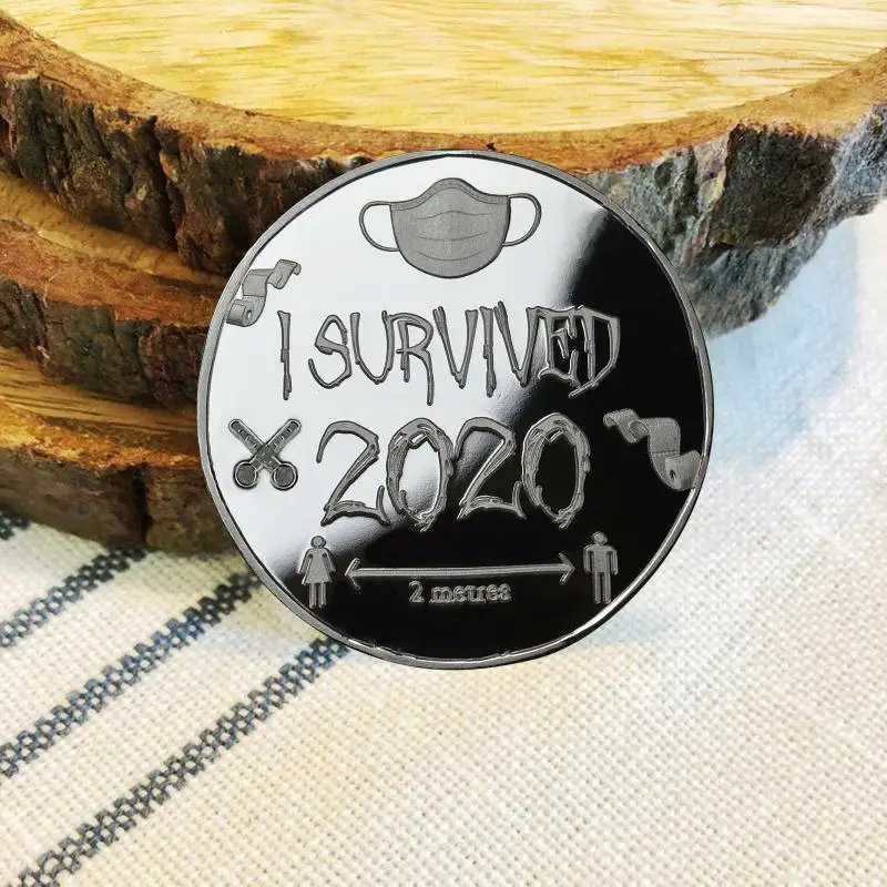 Я пережил 2020 медальон и памятников. Подарочные монеты MEMENTO 2021 оптом | Дом сад