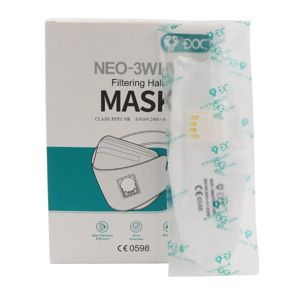 

1-100pcs Mascarilla FFP3 Adult Mouth Mask 5 Layer Anti-dust Respirator Reusable Safety Mouth Caps Protective Face Masks CE