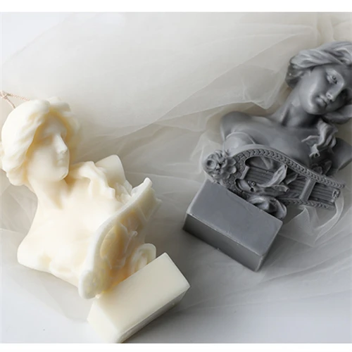 

3d Candle Mold 15cm Ancient Greek Statue Silicone Mould Art Goddess Suit For Making Plaster Aroma Candle