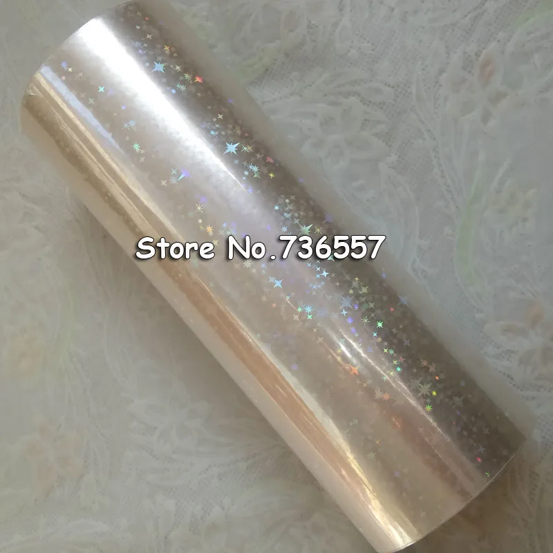 Голографическая фольга Прозрачная Фольга Y04 Горячее тиснение для бумаги или