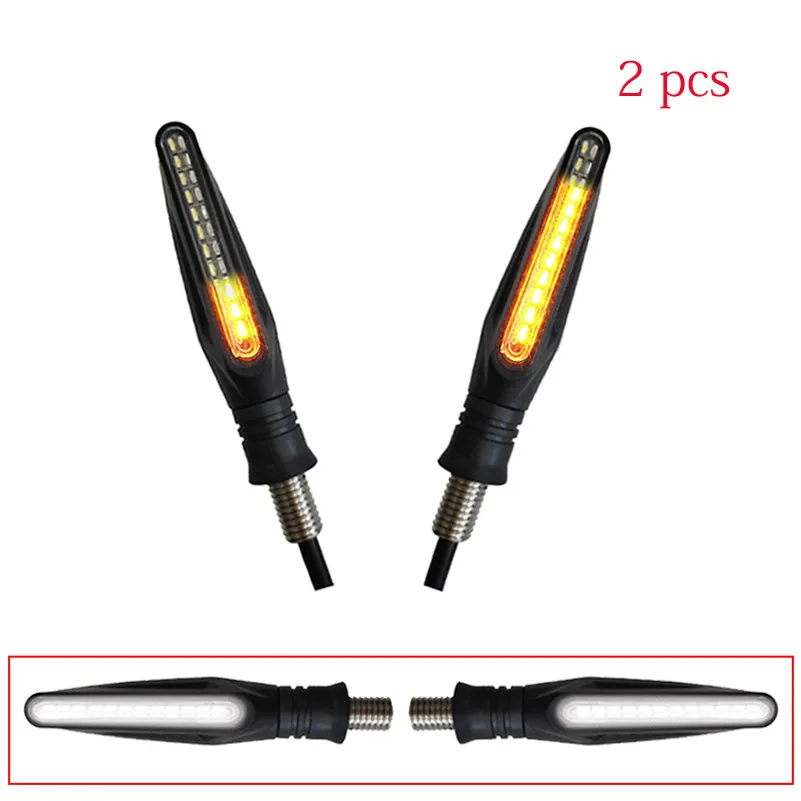 2 PCS B 4X светодиодный указатель поворота для мотоцикла s плавный задний светильник для мотоцикла мигающий указатель поворота для мотоцикла - Цвет: 2 PCS B
