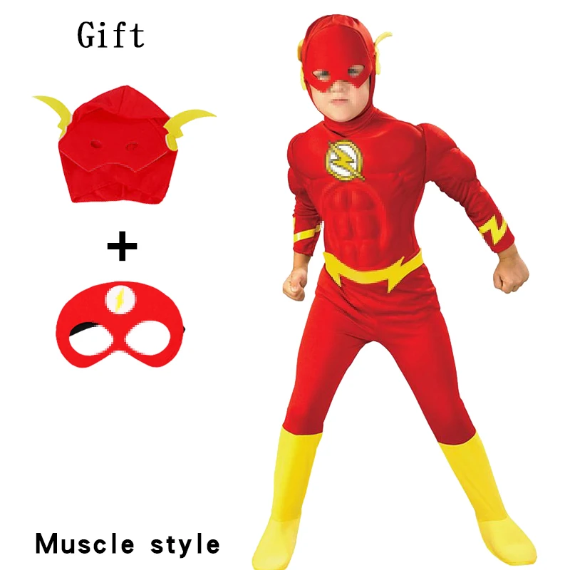 

3pcs Muscle Anime Thor Kids Spiderboy Mask Super Costume Wolverines Heroes Halloween Carnival Christmas Cosplay S-XL