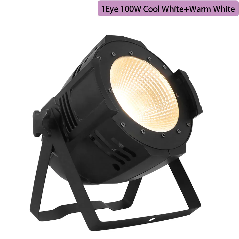1Eye 100W Cool-Warm 1 шт. 200 Вт COB Stgae светильник 4x100 Вт Led Blinder 100 Вт RGBWA UV 6в1/5в1/4в1/Холодный теплый белый DJ Par Точечный светильник для баров и театров - Цвет: 1Eye 100W Cool-Warm