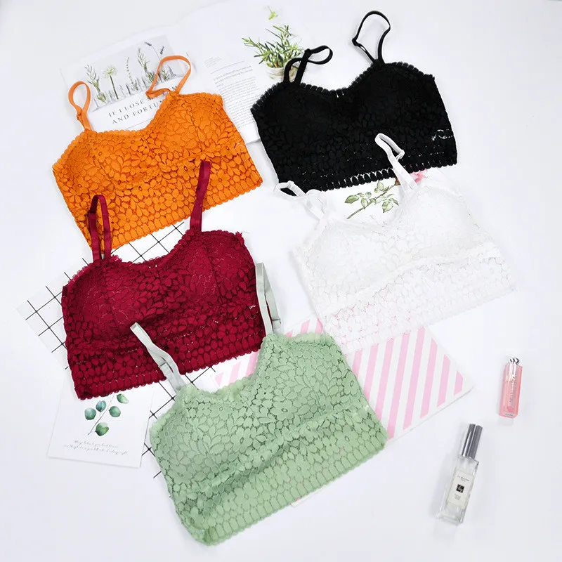 Новинка кружевные топы с цветочным рисунком женские бандо бюстгальтер