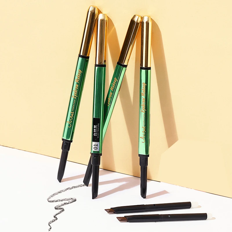 

Автоматический карандаш для бровей, водостойкий, устойчивый к поту, треугольный кончик ручки с кисточкой MPwell