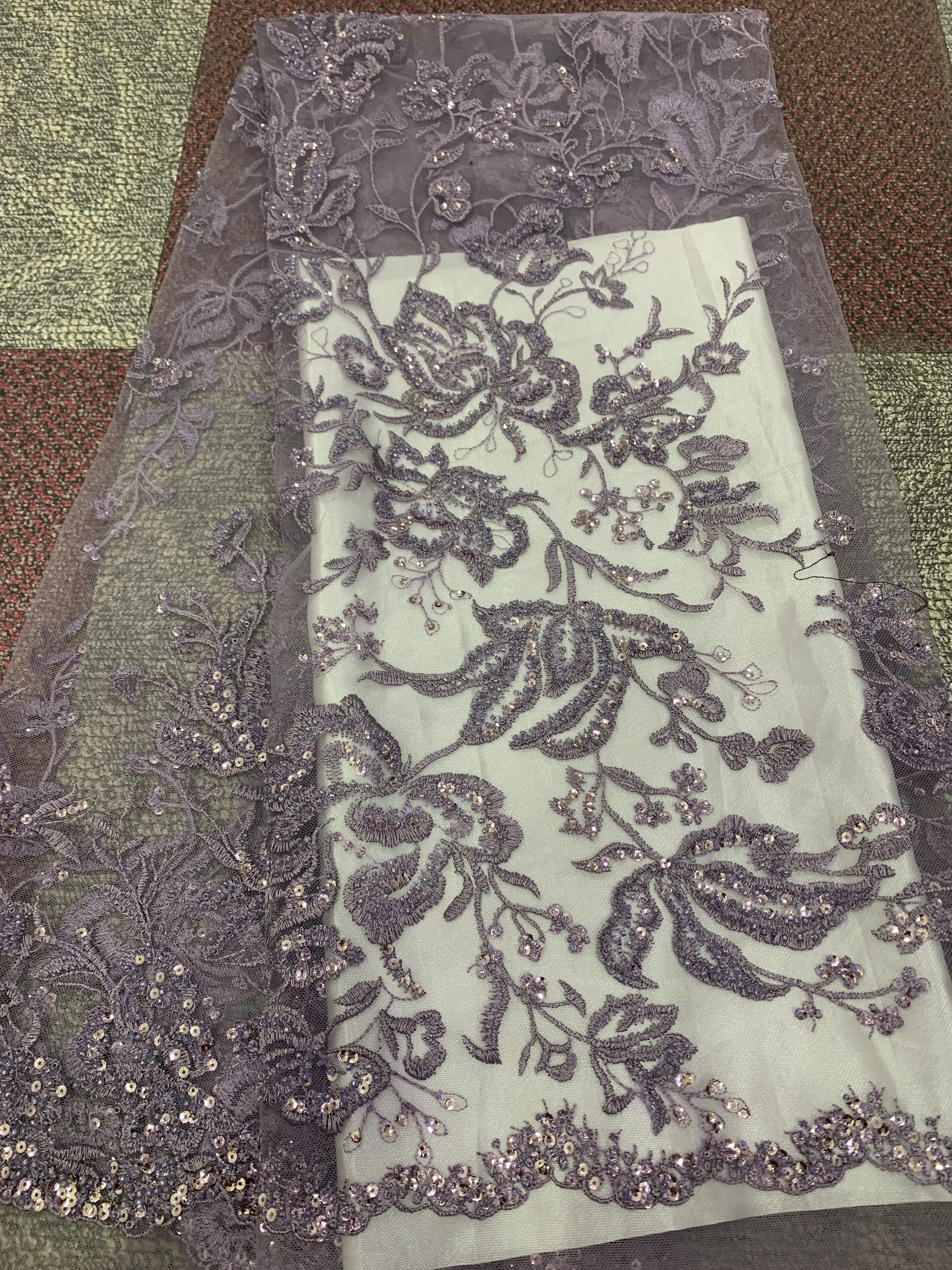 Новейшая Серебристая африканская кружевная ткань 2019 нигерийские кружева с