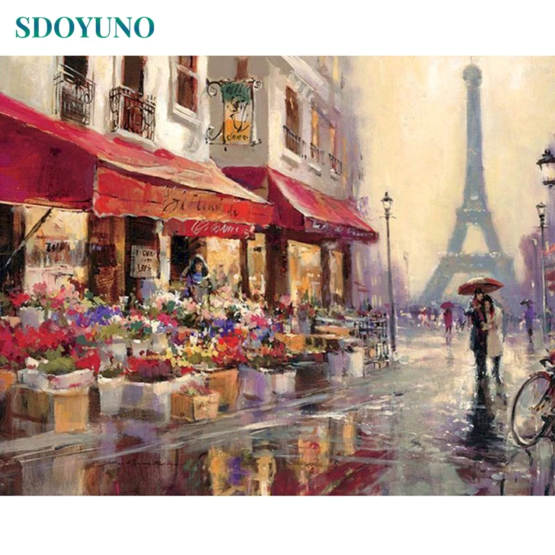 

Раскраска по номерам на холсте SDOYUNO, 60x75 см, набор для рисования по номерам