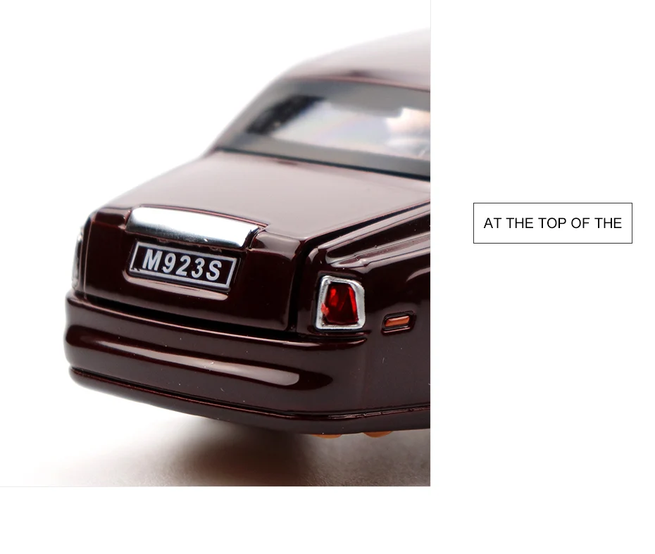 Модель 1/24 года. Модель Rolls-Royce из красного металла. Модель высокого масштаба. Модель для моделирования автомобиля. Игрушечный подарок из сплава