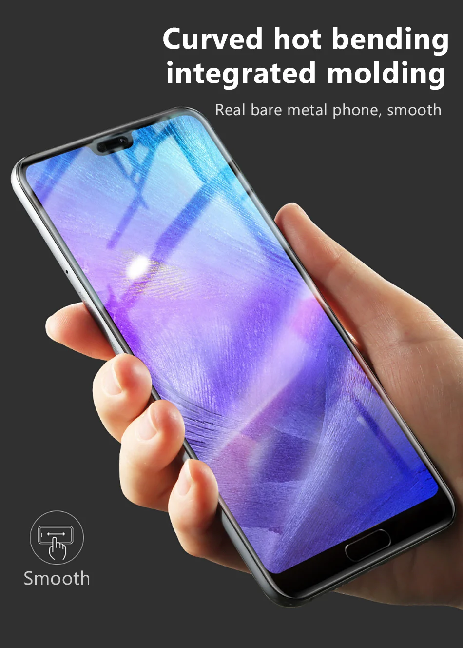 Benks HD VPRO полное покрытие изогнутое закаленное стекло для huawei P20 Pro изгиб отпечатков пальцев Защита экрана Передняя пленка для P20