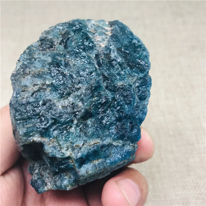 300 г синий зеленый Апатит кристаллический камень натуральный шероховатый