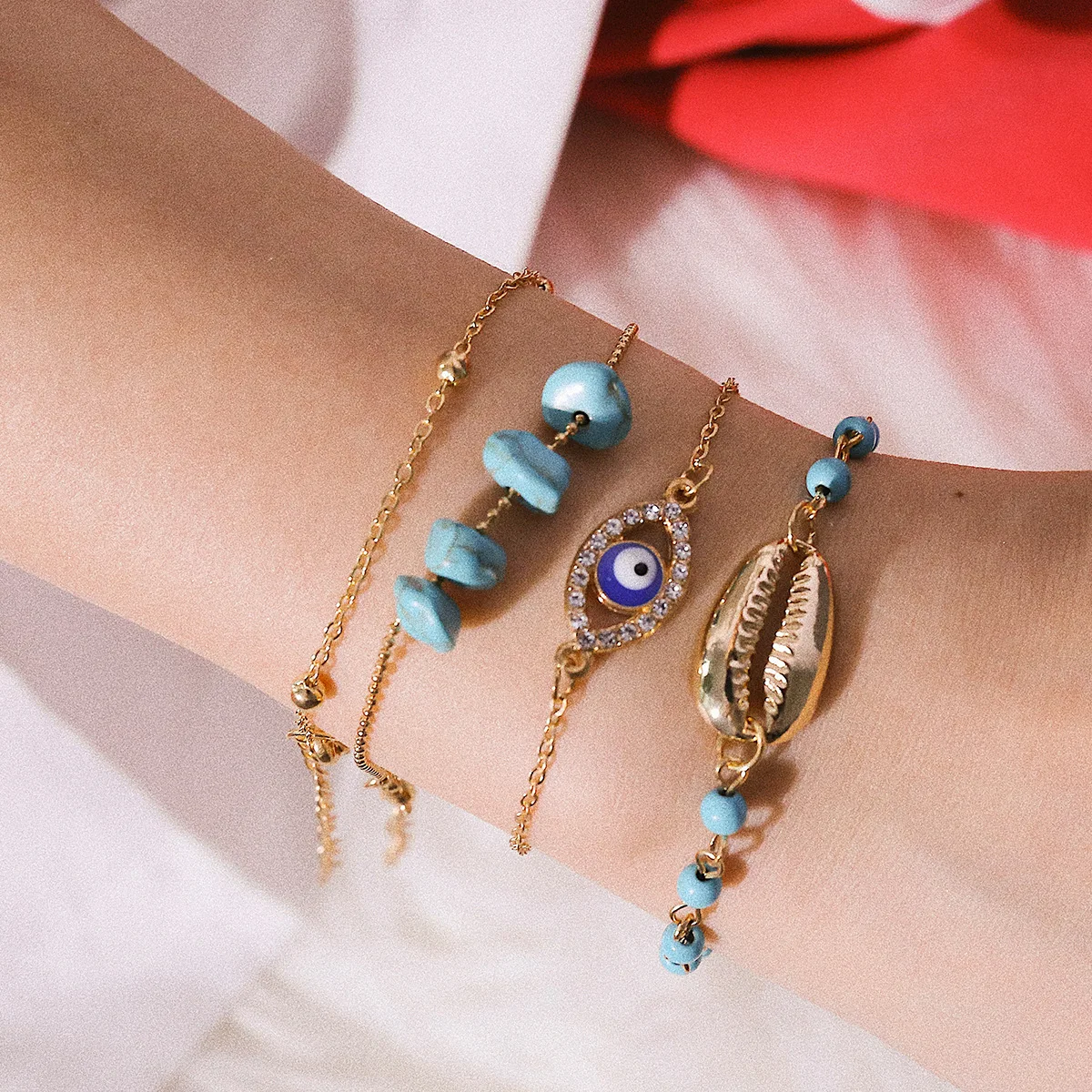 453462 AliExpress браслет из натурального Пука в виде ракушки boho модный пляжный Золотой корпус Каури браслеты seashell женские браслеты ювелирные изделия - Окраска металла: 453462