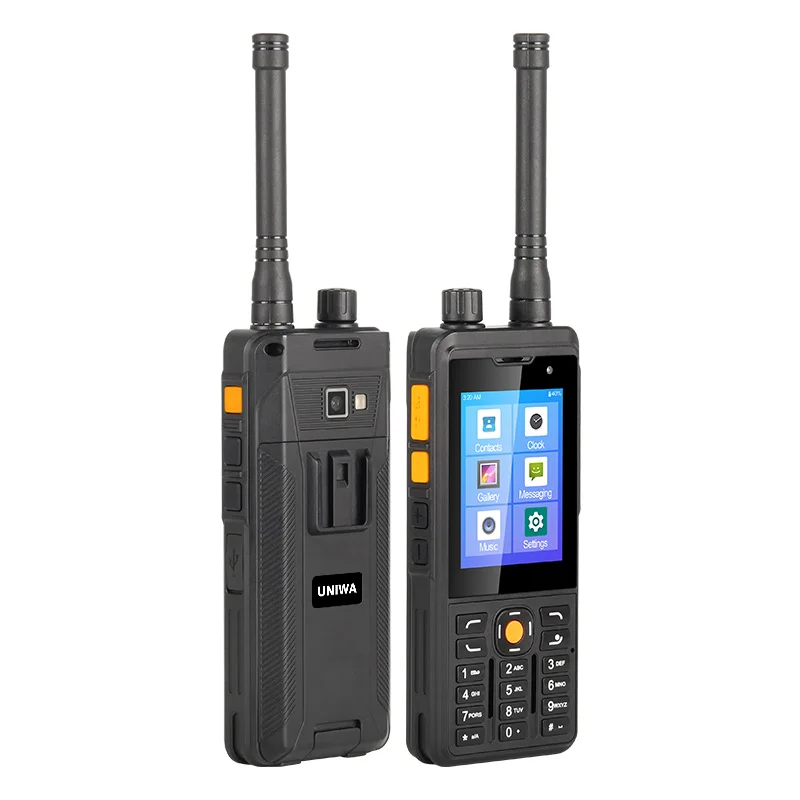 UNIWA P5 Zello Walkie Talkie CellPhone Android 9.0 Mobilephone 4G LTE 1GB+8GB MT6739 Smartphones UHF 400-480mhz 5300mAh NFC POC
