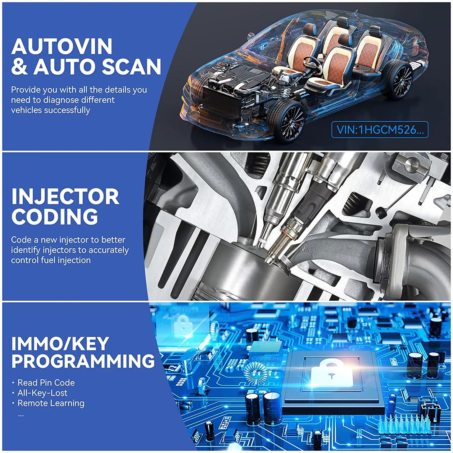 Диагностический сканер XTOOL D7 OBD2 автомобильный диагностический инструмент с