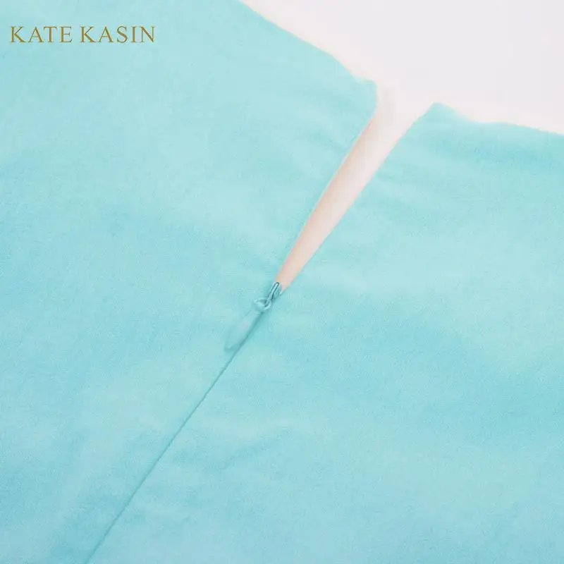 Женское винтажное платье карандаш Kate Kasin однотонное облегающее с рукавами