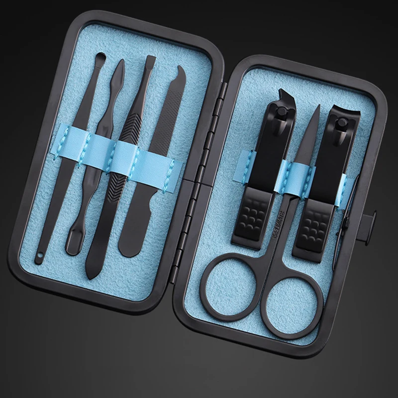 7 шт набор комплект ножниц для маникюра и педикюра Портативный путешествия