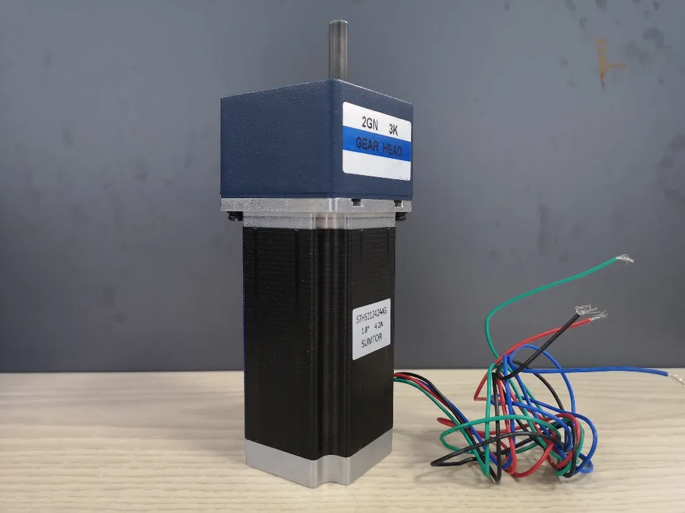 100:1 Шаговый двигатель NEMA 23 длина корпуса двигателя 112 мм шаговый NEMA23 3 Нм 4 2 А