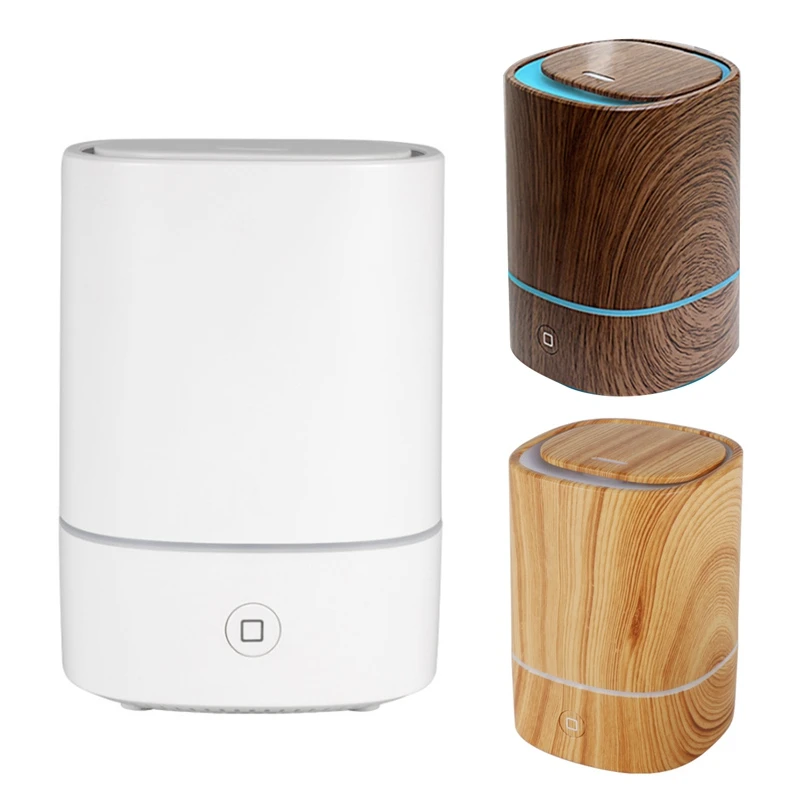 

Светодиодный увлажнитель воздуха LED Wood Grain 125 мл, Автомобильный USB-диффузор, цветная лампа, увлажнитель для офиса