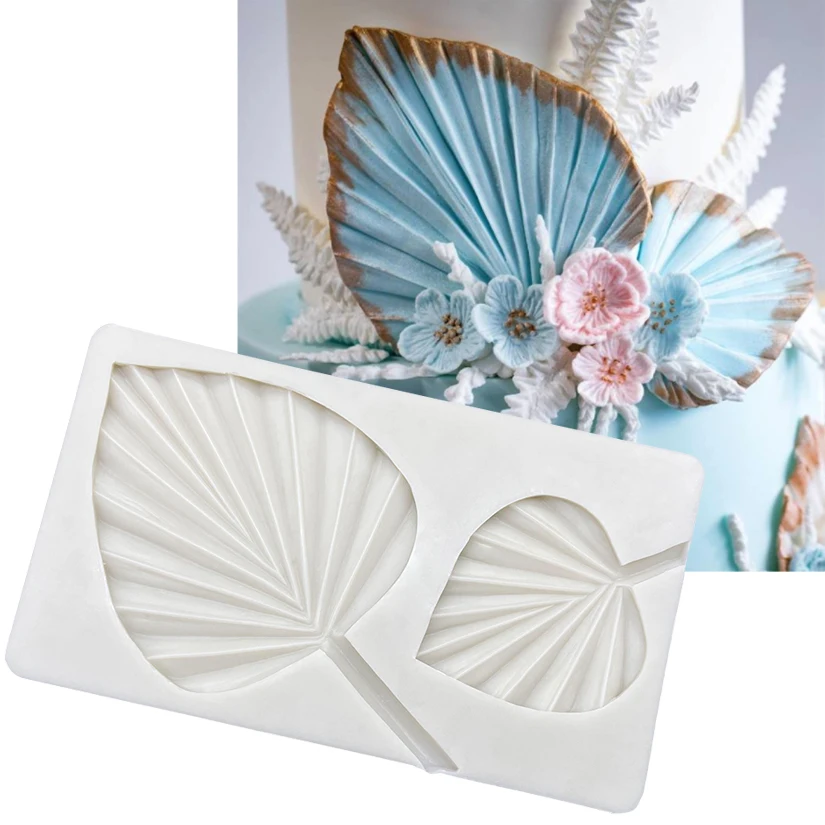 

Palm Leaf Silicone Mold Sugarcraft Cupcake Baking Mold Resin Tools Fondant Cake Decorating Tools
