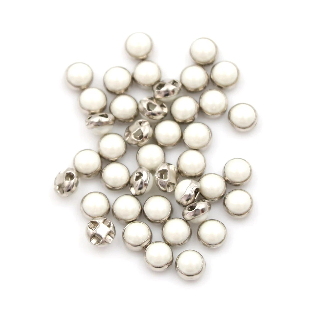 20pcs Sliver/Gold Mini Doll Buttons Belt Buckle Ultra-small Pearl Shoes Clothing Buckles | Дом и сад