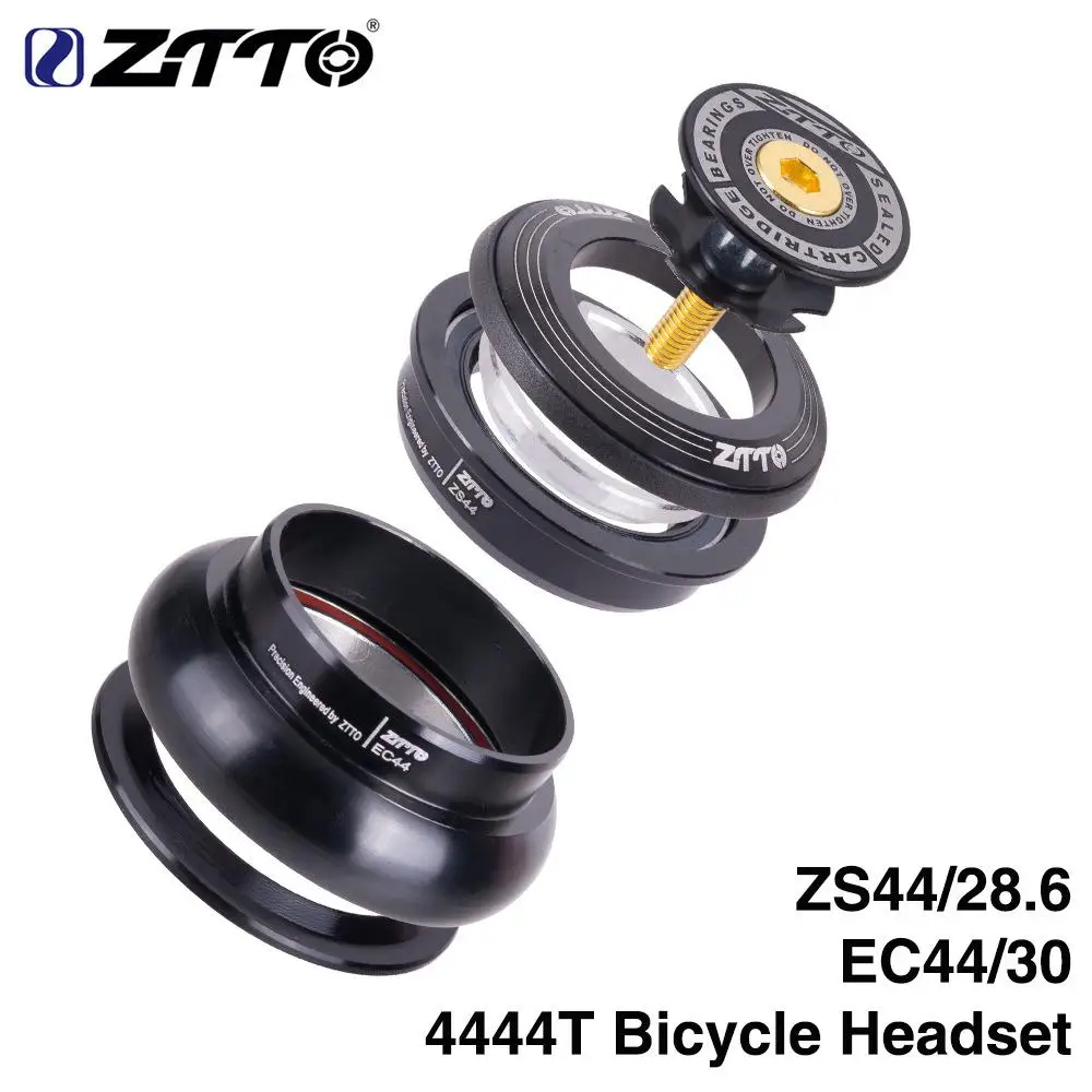 Kuulee ZTTO ZS44 MTB кольцо для велосипеда CNC 4444T коническая трубка вилка внутренний Threadless комплект подшипников