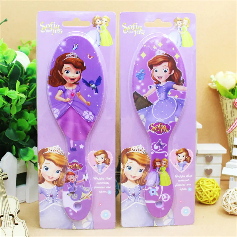 

Disney Frozen Comb Toys for Girls Anime Sofia Princess Minnie Cartoon Cute Massage Comb Mickey Combs Childrens Birthday Gift Kid