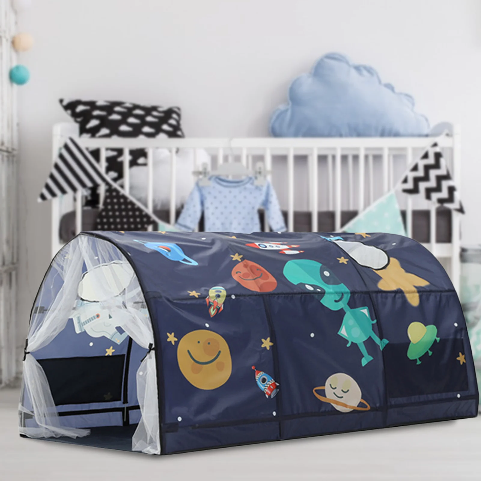 Children Bed Tent Game House Baby Home Breathable Tent Boy Girl Safe House Tunnel Outdoor Camping Baby Beach Tent