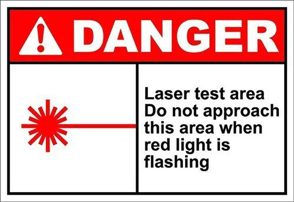 

Laser Test Area Danger Tin Sign art wall decoration,vintage aluminum retro metal sign,iron painting