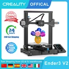 Набор для 3D-принтера CREALITY Ender-3 V2 DIY FDM, обновленная материнская плата с бесшумными шаговыми драйверами TMC2208, возобновление печати при сбое питания