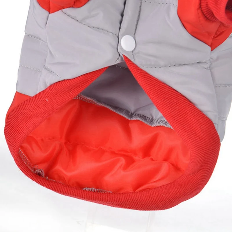 Зимняя одежда для домашних животных для собак, щенков Pet Теплая куртка-пуховик Куртка из искусственной кожи PU для малых и средних собак собаки чихуахуа французский одежда для бульдога