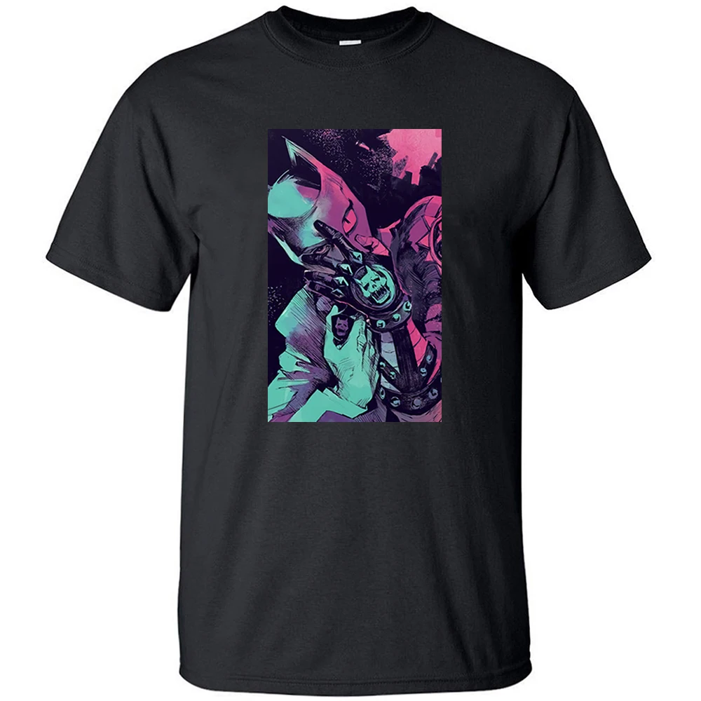 

Killer Queen jojo-bizzare Adventure Prints Oversize T Shirt Vintage Cotton Cool Print T Shirts Top Men Funny Short Sleeve Tshirt