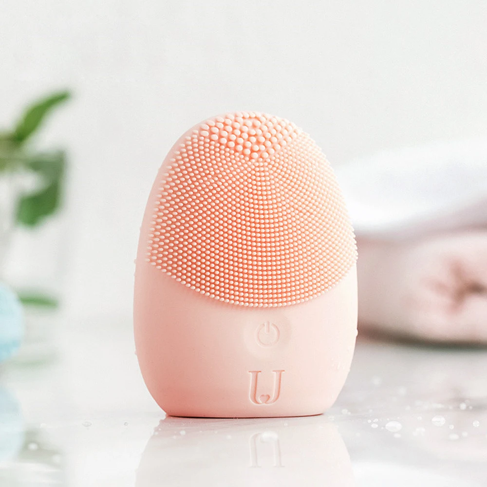 Xiaomi mijia звуковая щетка для очищения лица Мини электрическая Массажная стиральная машина водонепроницаемый силикон глубоко очищающие Инструменты для лица