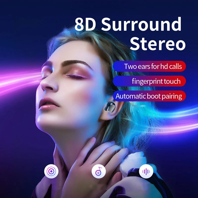 A2S TWS 5 0 Bluetooth гарнитура стерео наушники беспроводные спортивные для смартфона Xiaomi
