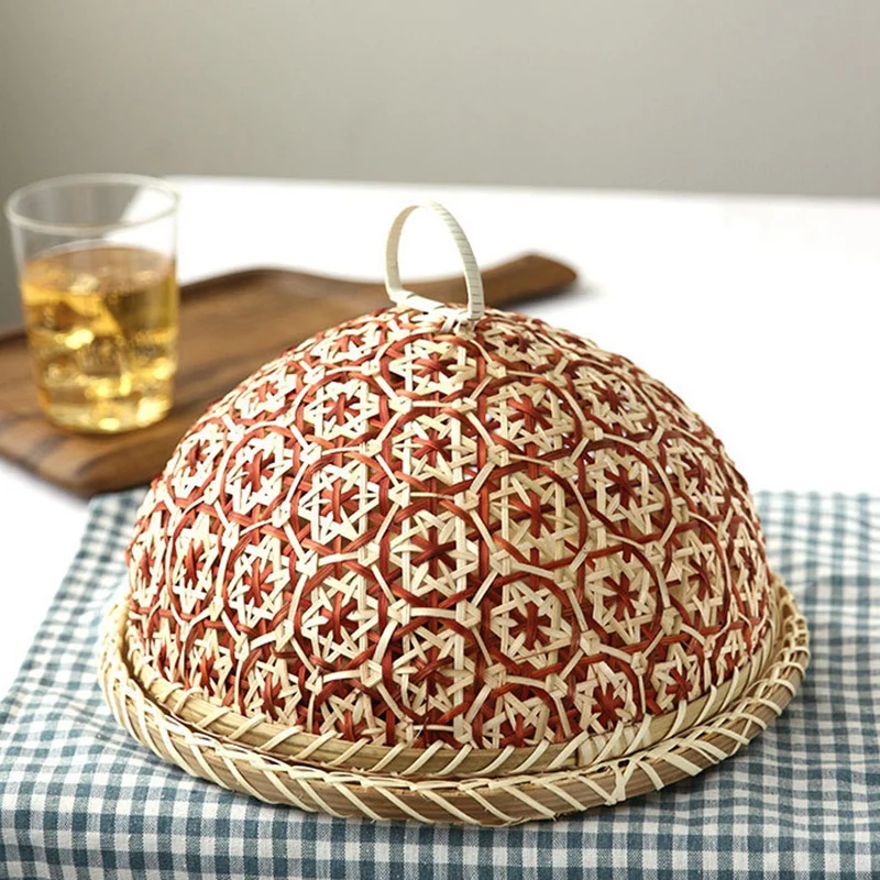 Ручная работа бамбуковая пищевая плетеная корзина из ротанга Соломенная Корзина