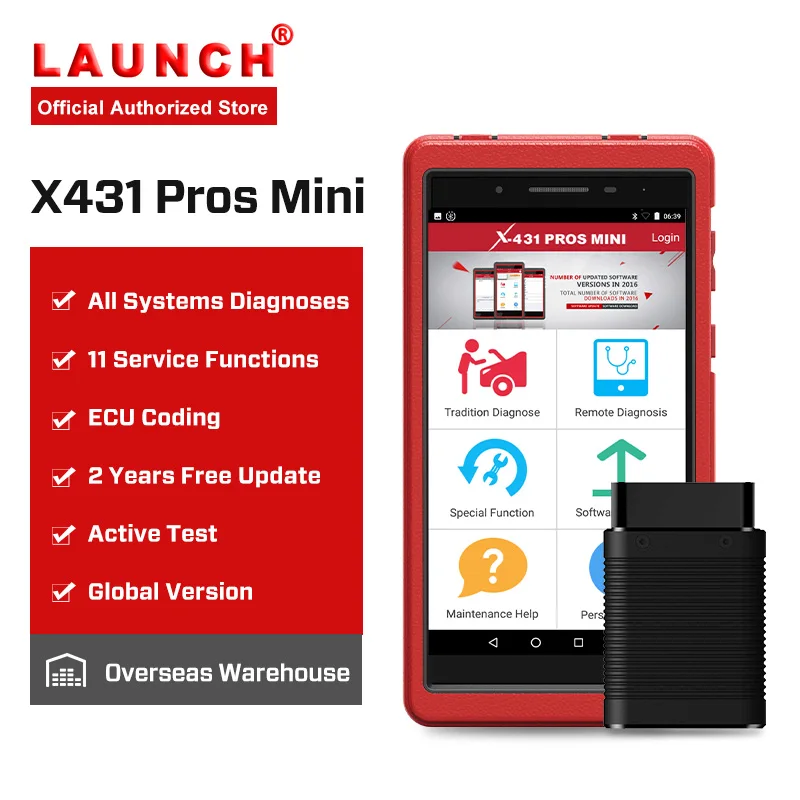 Launch X431 Pros мини автомобильный диагностический инструмент Автомобильный сканер ECU