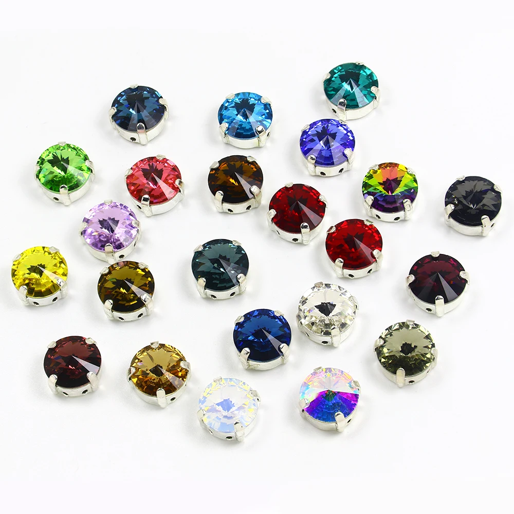 30 шт. Rivoli K9 стеклянный камень с плоским основанием украшения Стразы бусины